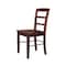 International Concepts Set of 2 Madrid Ladderback Chairs, Espresso C581-2P - alternate 6